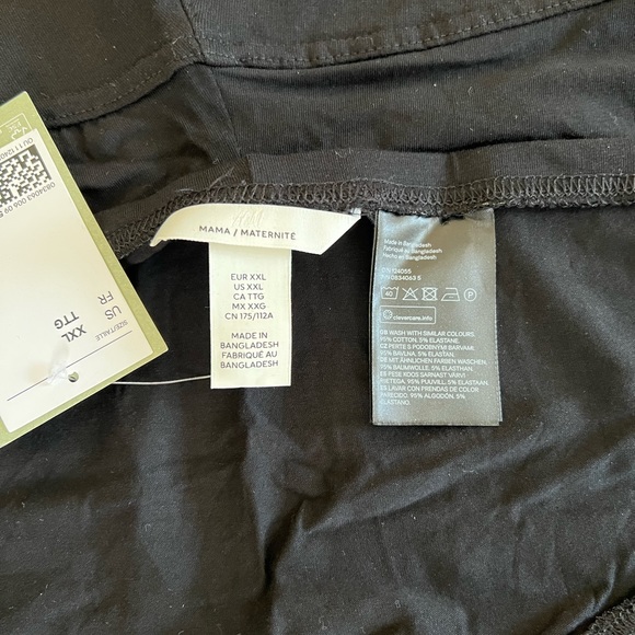 NWT - H&M Maternity Treggings - black colour size XXL - Picture 7 of 8